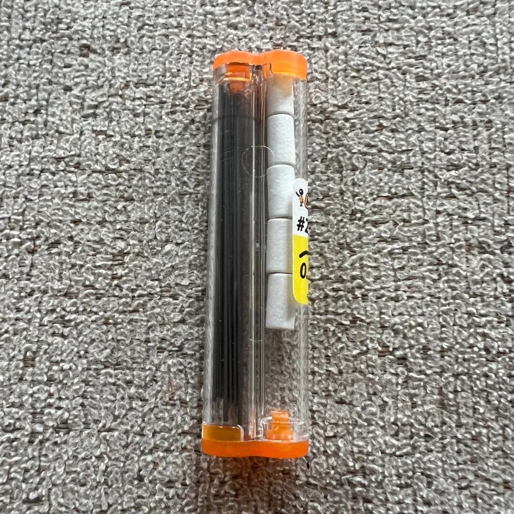 Bic 0.9mm Mechanical Pencil Refill Set #2 HB Lead and 5 Erasers France